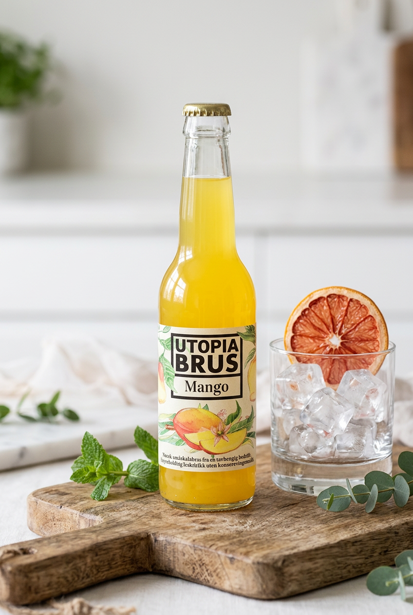 Utopia Mango 275ml, selges i pakke av 12 stk